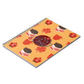 この民俗ハイゲキャットと一緒に居心地の良い秋 ノートブック (左側)