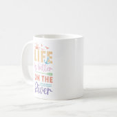 この河の方が命が好い コーヒーマグカップ (正面左)