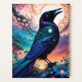 この波立ったシルエットイラストレーションは単に峡谷である プランナー手帳 (裏面)