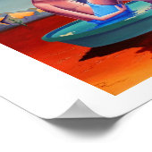 この波紋は何マイル感じも続くであろう ポスター (角)