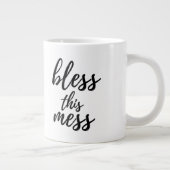 この混乱のジャンボマグを賛美して下さい ジャンボコーヒーマグカップ (右)