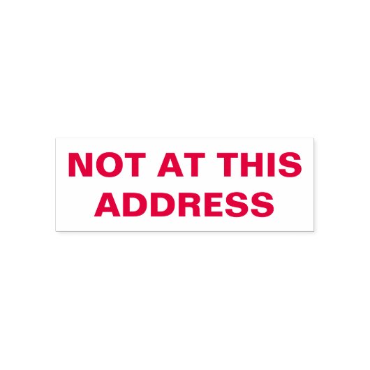 'この澄んアドレスにない'通知 セルフインキングスタンプ (デザイン)