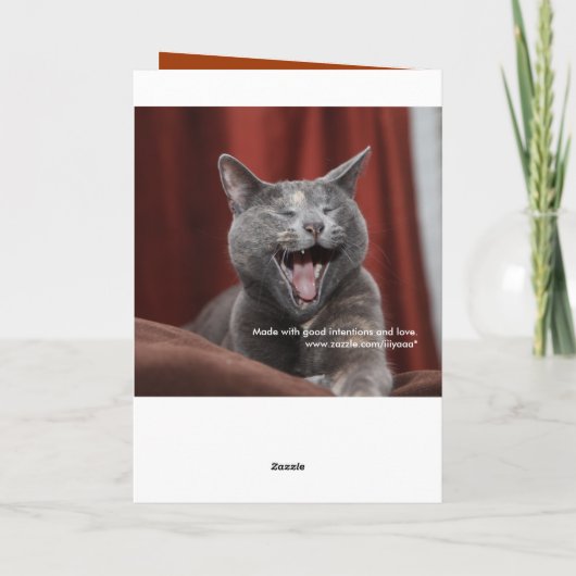 この父の日の上のそれを笑わせて下さい カード (裏面)