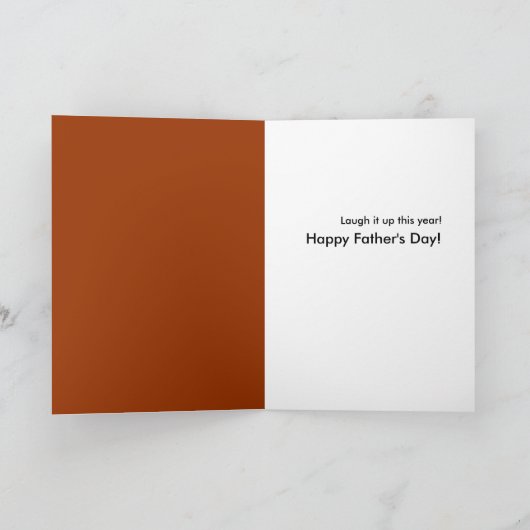 この父の日の上のそれを笑わせて下さい カード (内部)