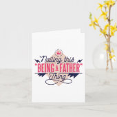 この父の日札を釘付け カード (黄色い花)