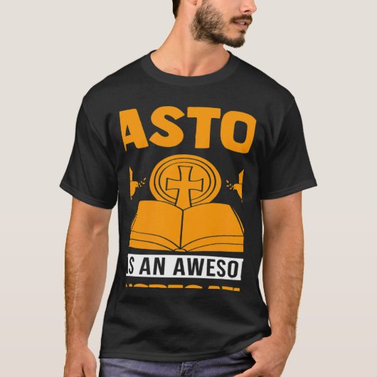 この牧師は会衆の牧師素晴らしアプリを持っている Tシャツ (正面)