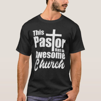 この牧師は最高の教会のクリスチャン・イエス・ゴッド Tシャツ
