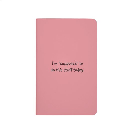 この物をするために仮定される今日チェックリストを懐に入れて下さい ポケットジャーナル (正面)