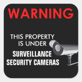 この物件は監視ステッカーの下にある スクエアシール