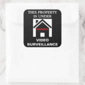 この物件は監視ステッカーの下にある スクエアシール (バッグ)