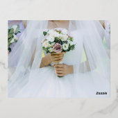 この特別な日へのご招待です。 箔招待状ポストカード (裏面)