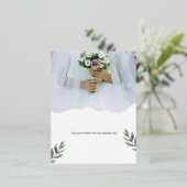 この特別な日へのご招待です。 箔招待状ポストカード (立ち正面)