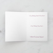 この特別な日をシェアしよう ウェディングカード - カスタマイズ可能 招待状 (内部)