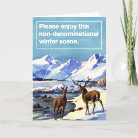 この特定宗派に属さない冬場面を楽しんで下さい シーズンカード (正面)
