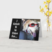 この犬からのUへの特別な願いは*70*だ カード (黄色い花)