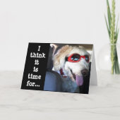 この犬からのUへの特別な願いは*70*だ カード (正面)