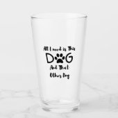 この犬と他の犬のTシャツだけ欲しい タンブラーグラス (正面)