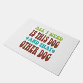 この犬と他の犬のTシャツだけ欲しい ドアマット (アングル)