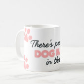 この犬のコーヒーマグには髪が入っているだろう コーヒーマグカップ (正面左)