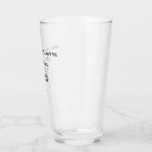 この犬のビアグラスをペットにしなきゃカップを持って タンブラーグラス (左)