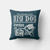 この犬の名前はビッグドッグだ クッション (裏面)