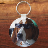 この犬は一匹かっこいだ キーホルダー (正面)