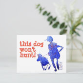 この犬は狩り!111020番 ポストカード (スタンド正面)