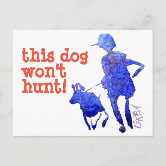 この犬は狩り!111020番 ポストカード (正面)