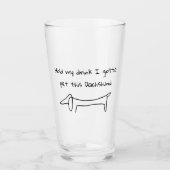 この犬を飼うために飲み物を持って タンブラーグラス (正面)