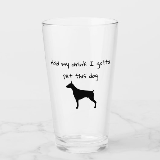 この犬を飼うために飲み物を持って タンブラーグラス (正面)