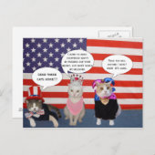 この猫たちを家に送れ！ ポストカード (正面/裏面)