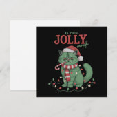 この猫ちゃんのクリスマスパーティー、陽気すぎ? シーズンカード (正面/裏面)