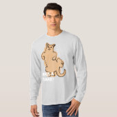 この猫のようなブレーキをかける Tシャツ (正面フル)