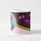 この猫のスタイルは猫のニャーだ ジャンボコーヒーマグカップ (正面)