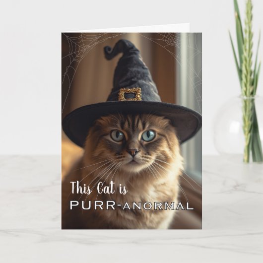この猫はハロウィン魔女猫とともに超常現象だ カード (正面)