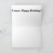 この猫は何を誕生日の私達に告げますか。 カード (内部)