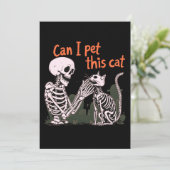 この猫を飼ってもいい？デザインおもしろい猫好き! 招待状 (スタンド正面)