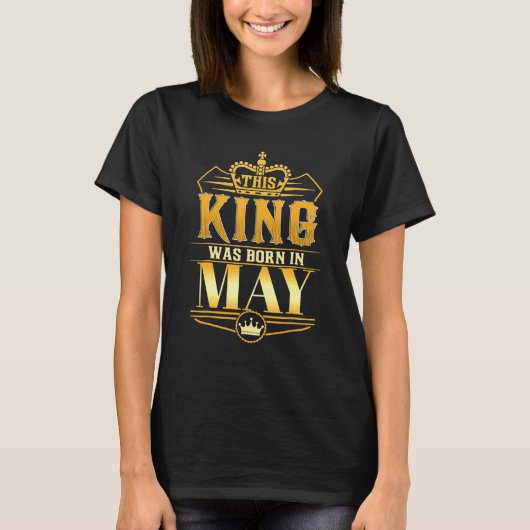 この王は五生まれ月の誕生日王の人々最高のBだ Tシャツ (正面)