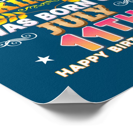 この王は7生まれ月111日ハッピーバースデーだった ポスター (角)