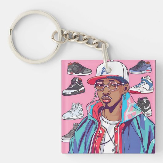 この王冠は厚手の基本Tシャツだ キーホルダー (正面)