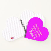 この王妃は決して後を追ピンクのノートを規則に違反しない ノートブック (内部)