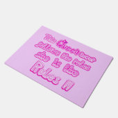 この王妃は決して後を追規則が薄いピンク色に見えない ドアマット (アングル)