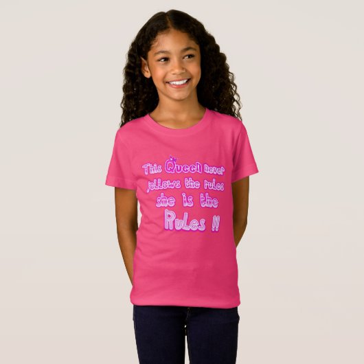 この王妃は決して後を追規則を熱くピンク色に Tシャツ (正面フル)