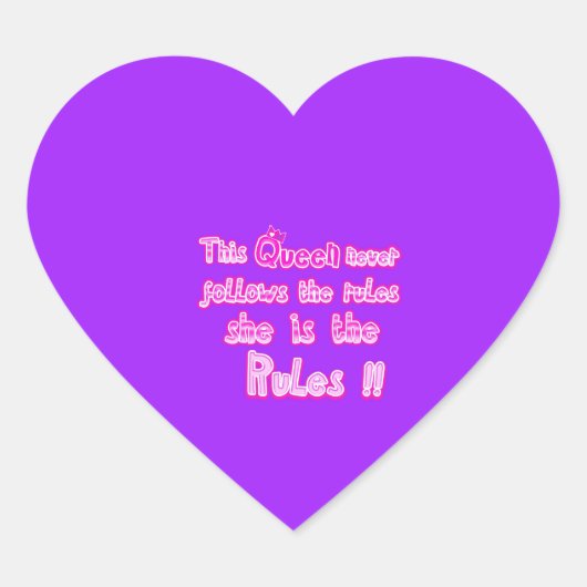 この王妃は決後を追して紫の規則を持たない ハートシール (正面)