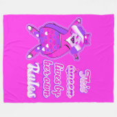 この王妃は決後を追して紫の規則を持たない フリースブランケット (正面(横))