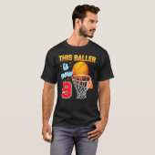 この球団は現在9歳9誕生日のバスケツァだ Tシャツ (正面フル)
