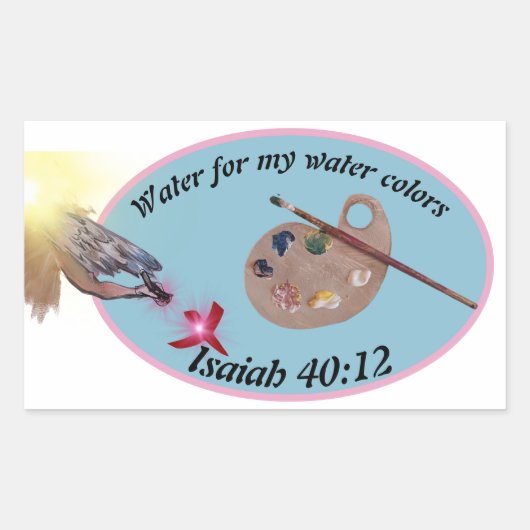 この瓶のまわりにをブラシ、アーティスト、r 長方形シール (正面)