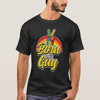 この生まれゲイレインボー平等レズビアンLGBTプライド Tシャツ