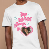 この男おもしろいはGFハート写真Tシャツに属している Tシャツ