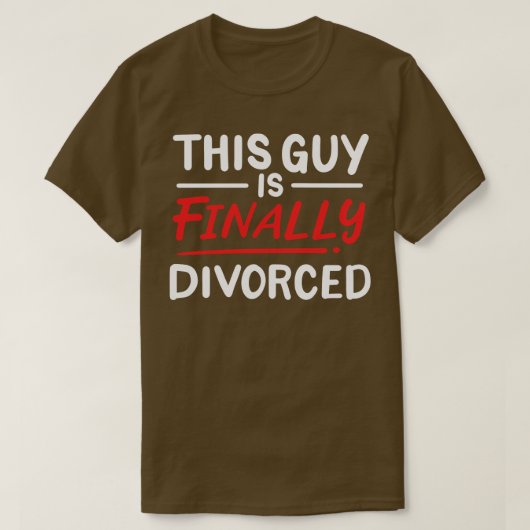 この男がついに離婚した Tシャツ (デザイン正面)